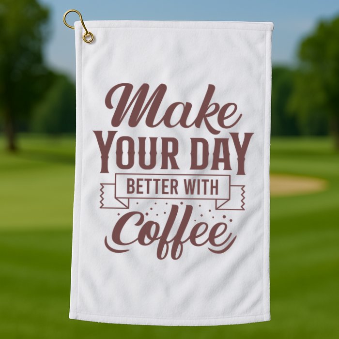 Make Your Day Better With Coffee Golf Towel