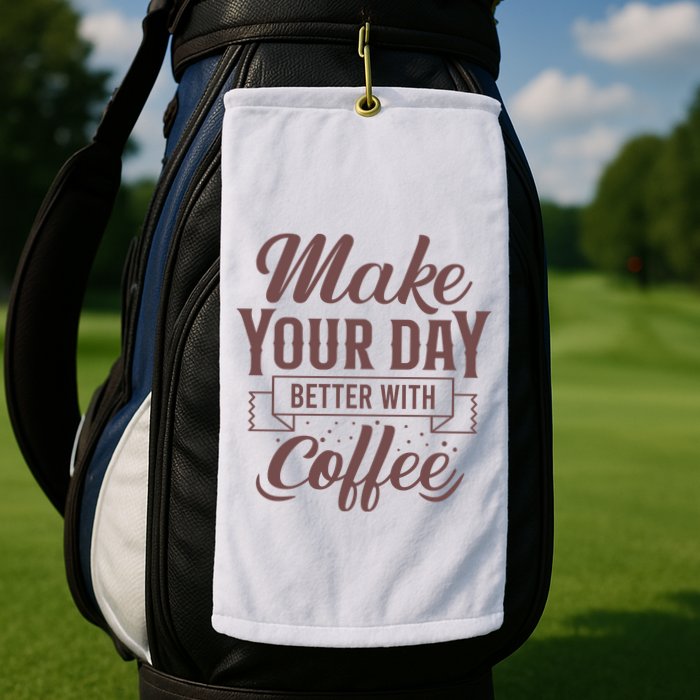Make Your Day Better With Coffee Golf Towel