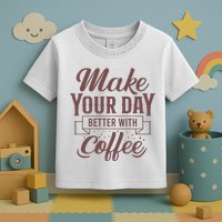 Make Your Day Better With Coffee Toddler T-Shirt