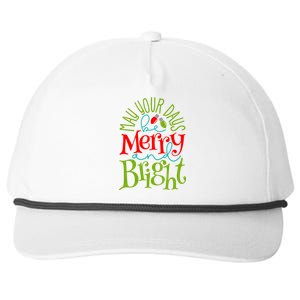 May Your Days Be Merry And Bright Snapback Five-Panel Rope Hat