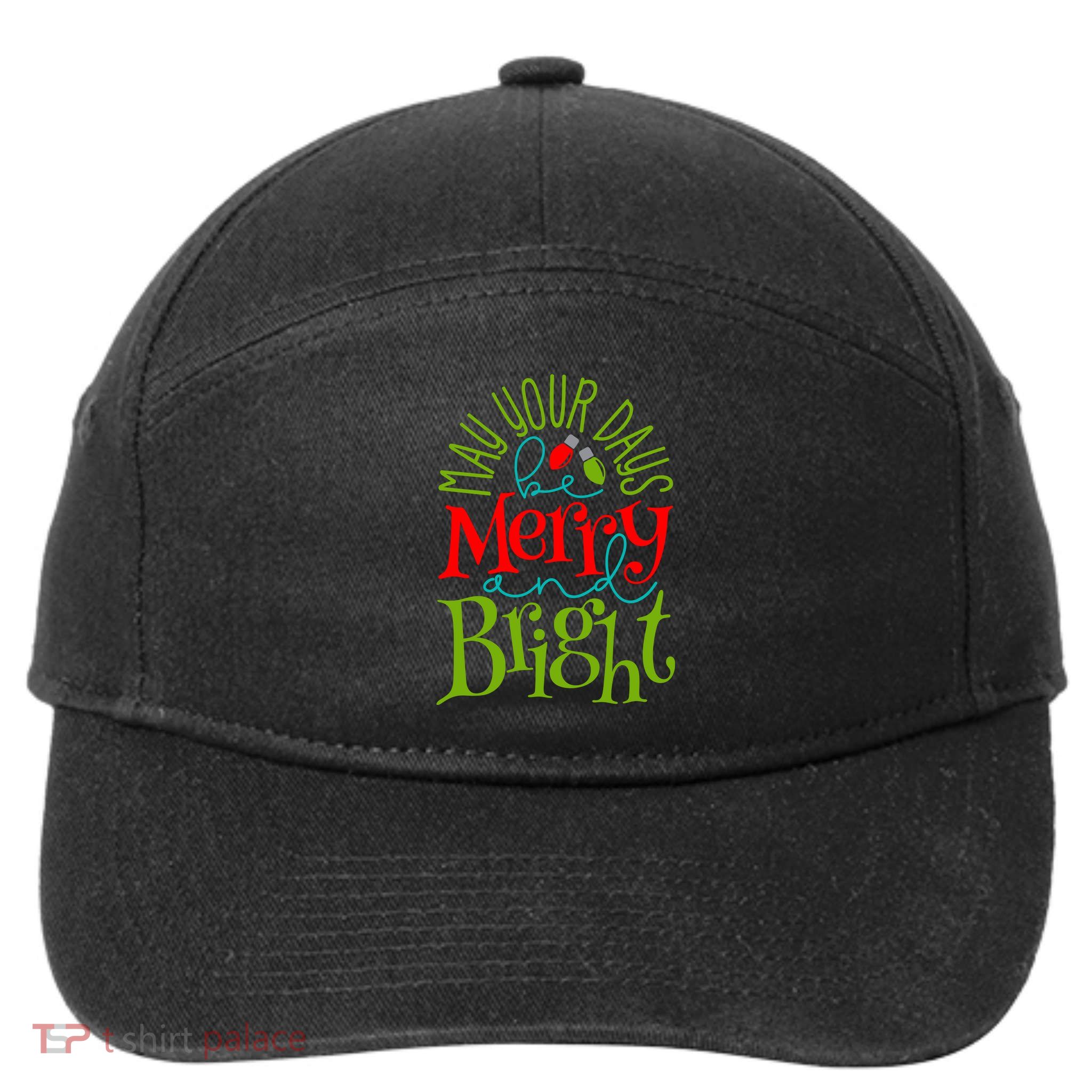May Your Days Be Merry And Bright 7-Panel Snapback Hat