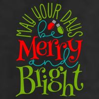 May Your Days Be Merry And Bright Golf Towel