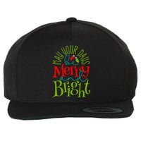 May Your Days Be Merry And Bright Wool Snapback Cap