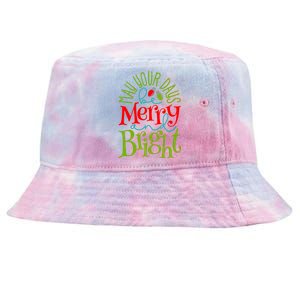 May Your Days Be Merry And Bright Tie-Dyed Bucket Hat