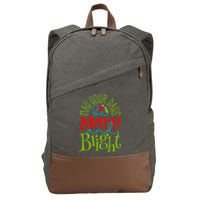 May Your Days Be Merry And Bright Cotton Canvas Backpack