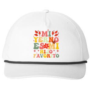 Mi Yerno Es Mi Hijo Favorito My Son In Law Is My Favorite Gift Snapback Five-Panel Rope Hat