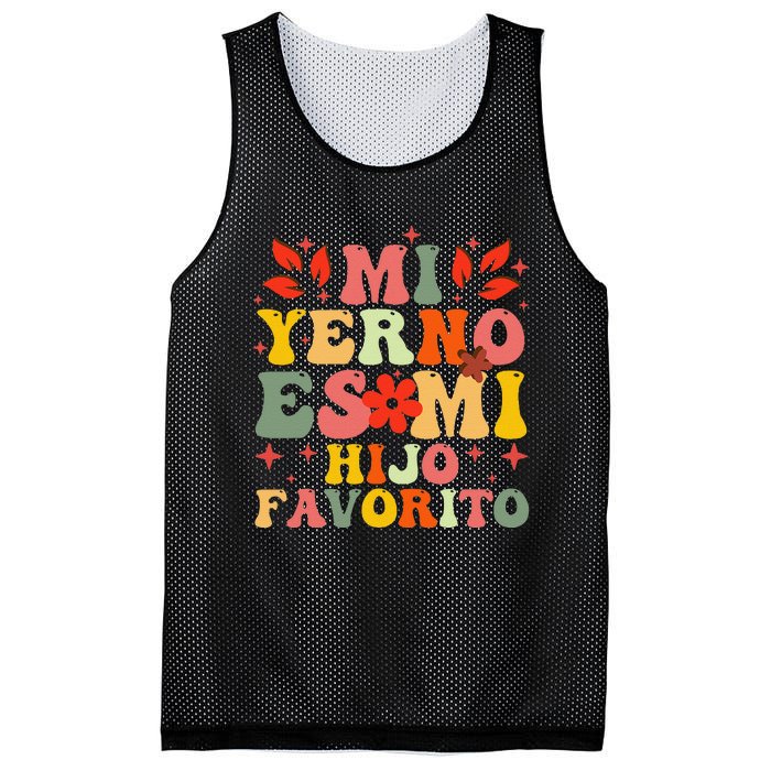 Mi Yerno Es Mi Hijo Favorito My Son In Law Is My Favorite Gift Mesh Reversible Basketball Jersey Tank