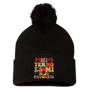 Mi Yerno Es Mi Hijo Favorito My Son In Law Is My Favorite Gift Pom Pom 12in Knit Beanie