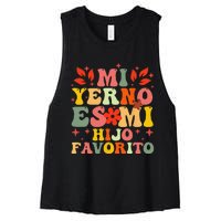 Mi Yerno Es Mi Hijo Favorito My Son In Law Is My Favorite Women's Racerback Cropped Tank