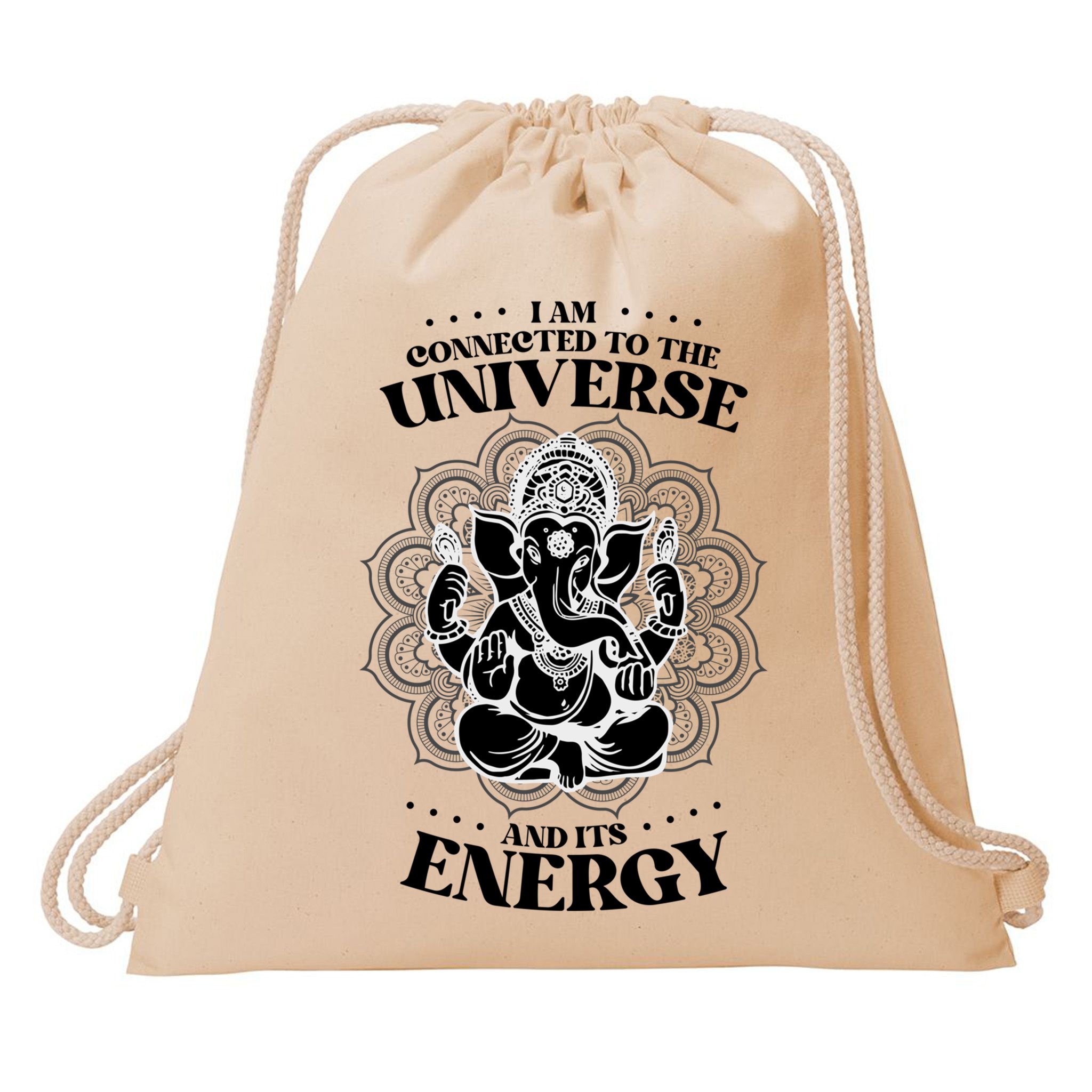 Mandala Yoga Elephant Zen Meditation Quote Buddhism Buddhist Gift Drawstring Bag