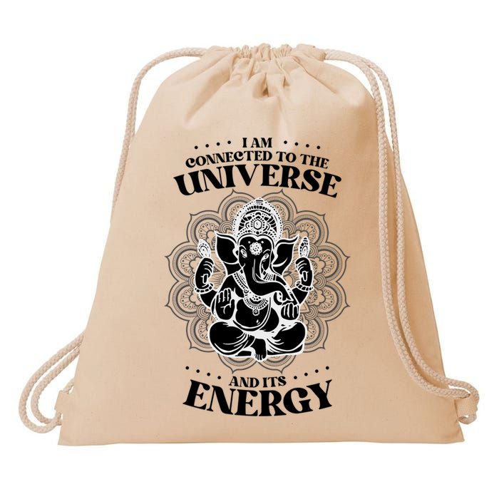 Mandala Yoga Elephant Zen Meditation Quote Buddhism Buddhist Gift Drawstring Bag
