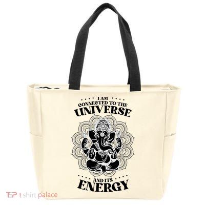 Mandala Yoga Elephant Zen Meditation Quote Buddhism Buddhist Gift Zip Tote Bag