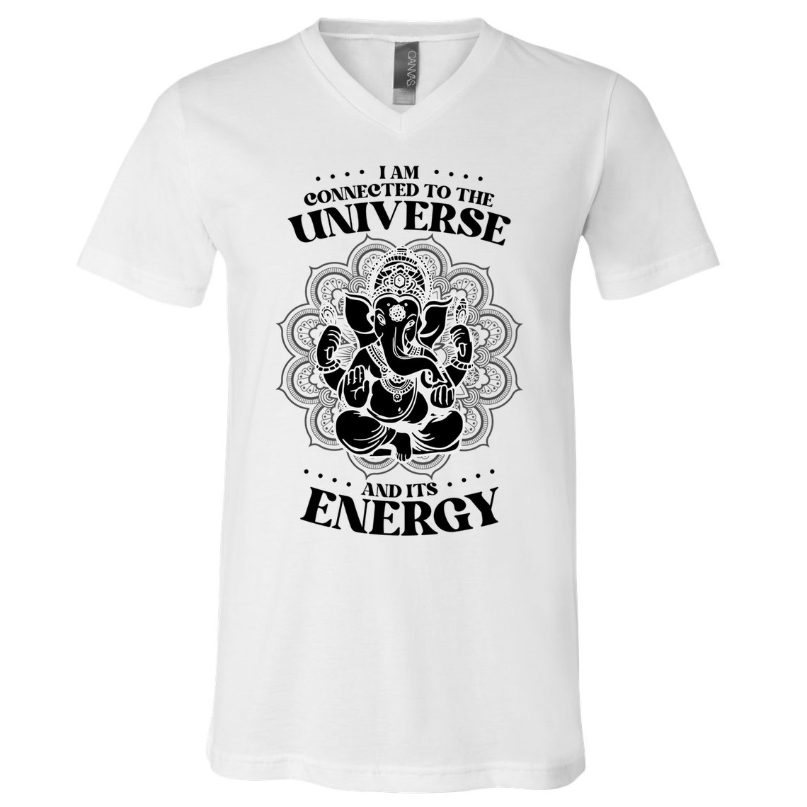 Mandala Yoga Elephant Zen Meditation Quote Buddhism Buddhist Gift V-Neck T-Shirt