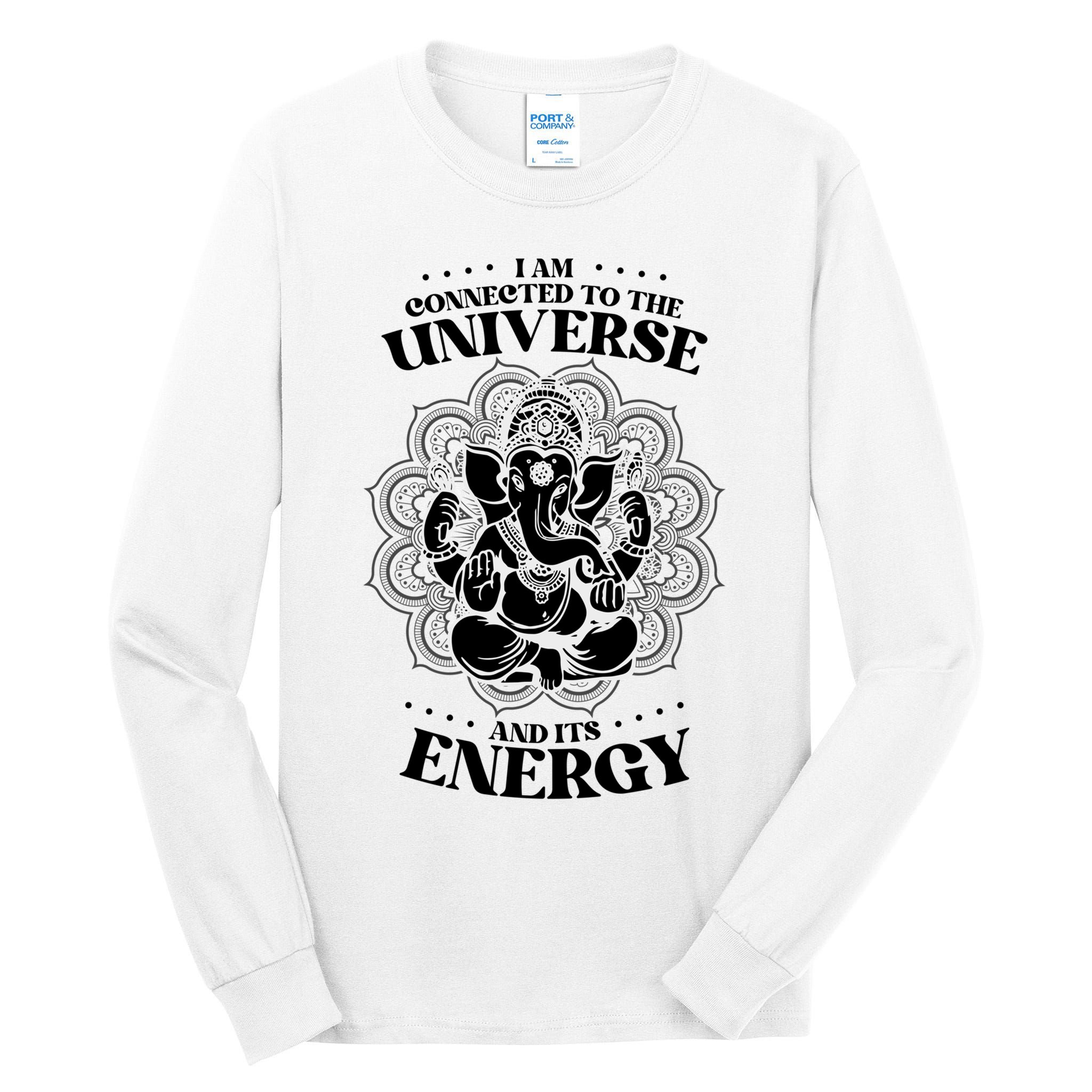 Mandala Yoga Elephant Zen Meditation Quote Buddhism Buddhist Gift Tall Long Sleeve T-Shirt