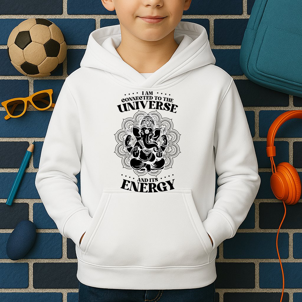 Mandala Yoga Elephant Zen Meditation Quote Buddhism Buddhist Gift Kids Hoodie