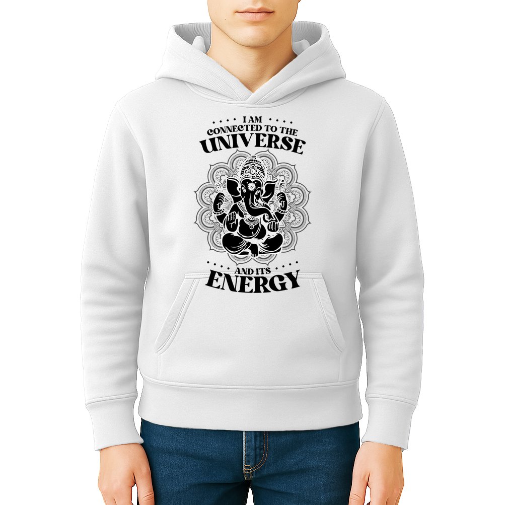 Mandala Yoga Elephant Zen Meditation Quote Buddhism Buddhist Gift Kids Hoodie