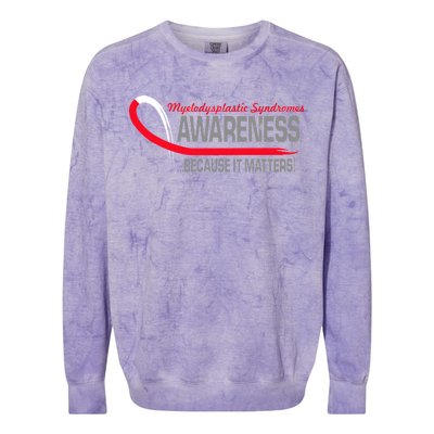 Myelodysplastic Syndromes Because It Matters Colorblast Crewneck Sweatshirt