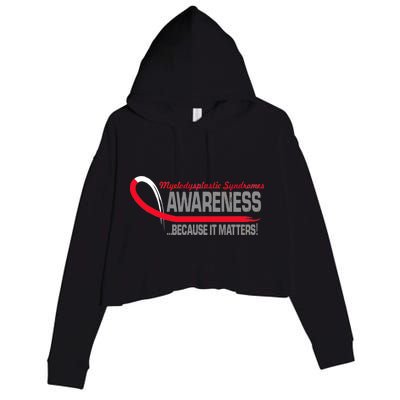 Myelodysplastic Syndromes Because It Matters Crop Fleece Hoodie