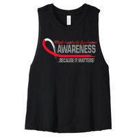 Myelodysplastic Syndromes Because It Matters Women's Racerback Cropped Tank