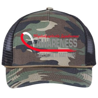 Myelodysplastic Syndromes Because It Matters Retro Rope Trucker Hat Cap