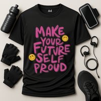 Make Your Future Self Proud Smiley Cooling Performance Crew T-Shirt