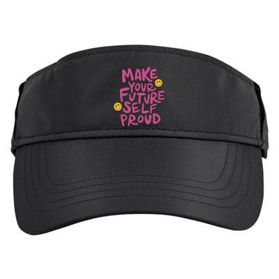 Make Your Future Self Proud Smiley Adult Drive Performance Visor