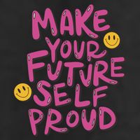 Make Your Future Self Proud Smiley Adult Drive Performance Visor