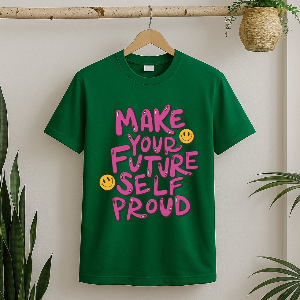 Make Your Future Self Proud Smiley T-Shirt