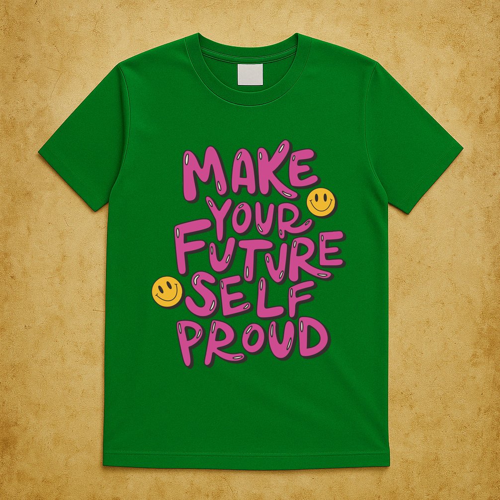 Make Your Future Self Proud Smiley T-Shirt