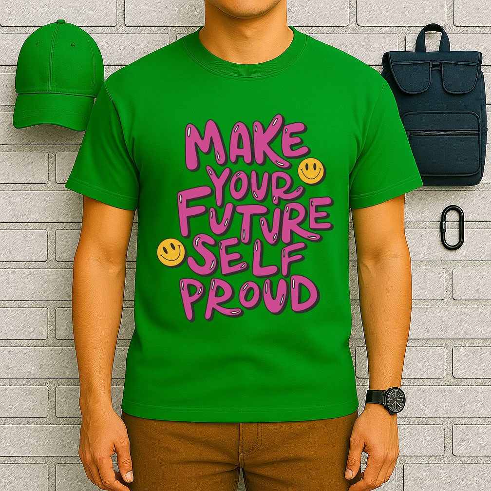 Make Your Future Self Proud Smiley T-Shirt