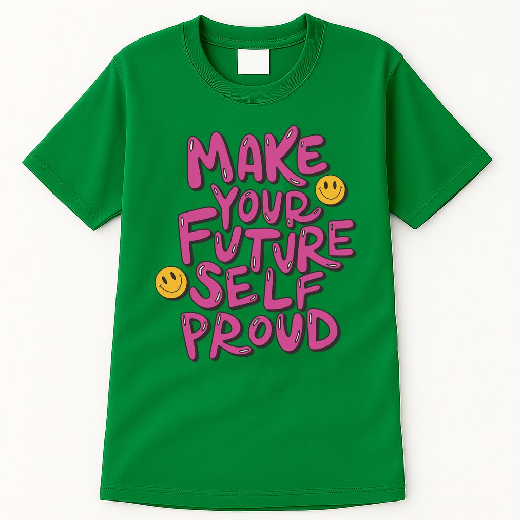 Make Your Future Self Proud Smiley Tall T-Shirt