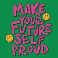 Make Your Future Self Proud Smiley Baby Bodysuit