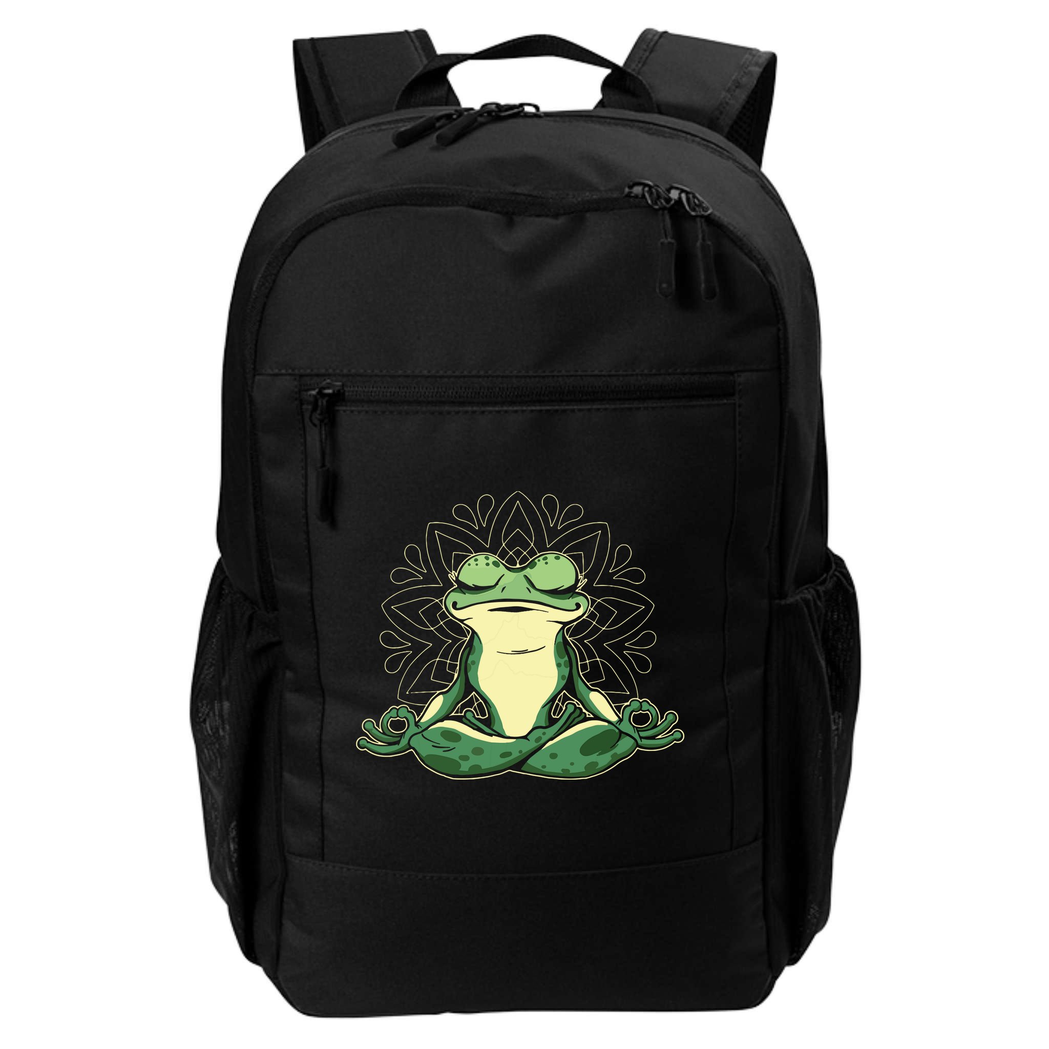 Meditating Yoga Frog Backpack