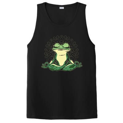 Meditating Yoga Frog PosiCharge Competitor Tank