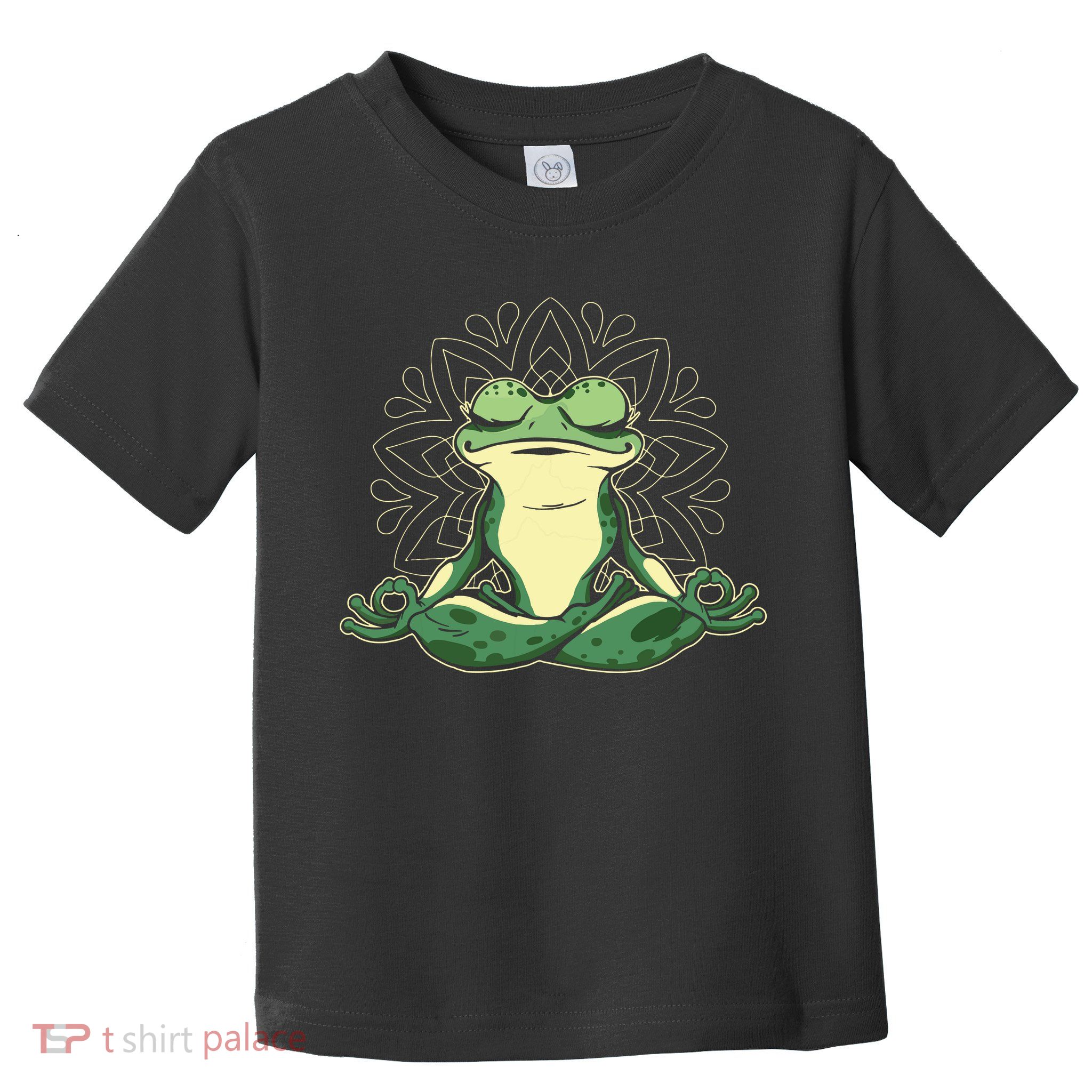 Meditating Yoga Frog Toddler T-Shirt