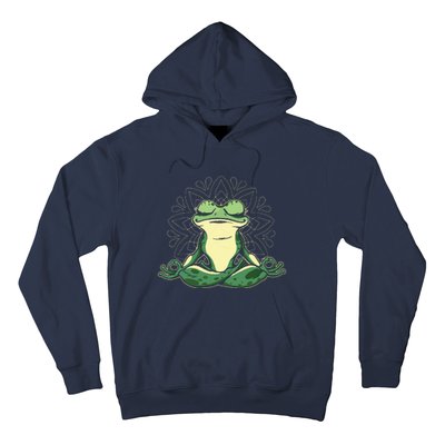 Meditating Yoga Frog Hoodie