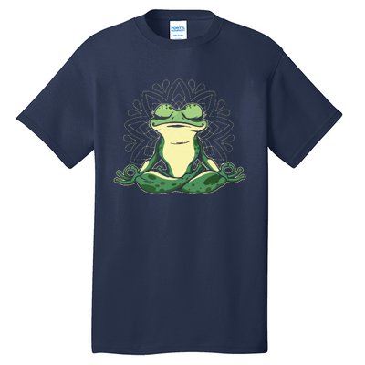 Meditating Yoga Frog Tall T-Shirt