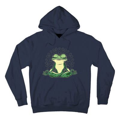 Meditating Yoga Frog Tall Hoodie