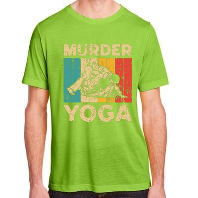 Murder Yoga Funny Vintage BJJ Brazilian Jiu Jitsu Adult ChromaSoft Performance T-Shirt