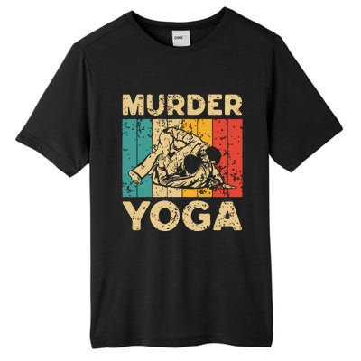 Murder Yoga Funny Vintage BJJ Brazilian Jiu Jitsu Tall Fusion ChromaSoft Performance T-Shirt