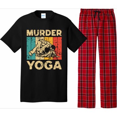 Murder Yoga Funny Vintage BJJ Brazilian Jiu Jitsu Pajama Set