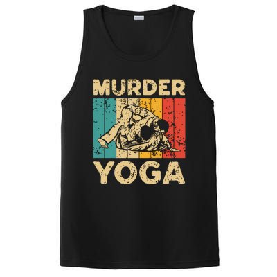 Murder Yoga Funny Vintage BJJ Brazilian Jiu Jitsu PosiCharge Competitor Tank