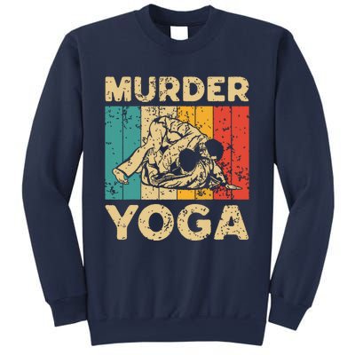 Murder Yoga Funny Vintage BJJ Brazilian Jiu Jitsu Sweatshirt