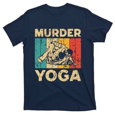 Murder Yoga Funny Vintage BJJ Brazilian Jiu Jitsu T-Shirt