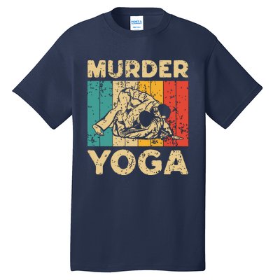 Murder Yoga Funny Vintage BJJ Brazilian Jiu Jitsu Tall T-Shirt