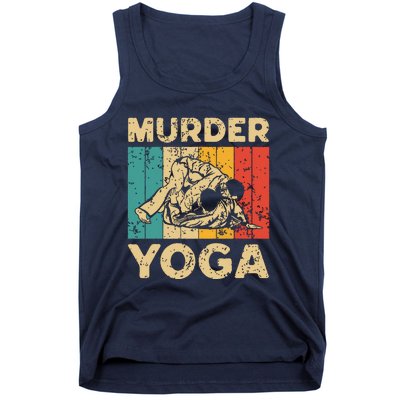 Murder Yoga Funny Vintage BJJ Brazilian Jiu Jitsu Tank Top