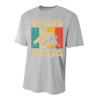 Murder Yoga Funny Vintage BJJ Brazilian Jiu Jitsu Performance Sprint T-Shirt