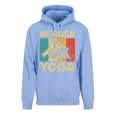 Murder Yoga Funny Vintage BJJ Brazilian Jiu Jitsu Unisex Surf Hoodie