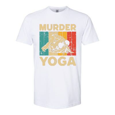 Murder Yoga Funny Vintage BJJ Brazilian Jiu Jitsu Softstyle CVC T-Shirt