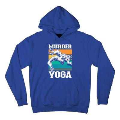 Murder Yoga Funny Retro Vintage Wrestler Wrestling Cool Gift Tall Hoodie